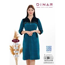Халат жіночий DO-D4918 l.blue р.2XL-5XL "Annet" недорого оптом від прямого постачальника