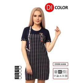 Сукня літня жіноча DO-D6406 navy р.2XL-5XL "Annet" недорого оптом від прямого постачальника