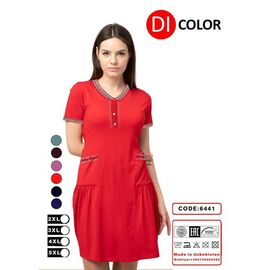 Сукня літня жіноча DO-D6441 red р.2XL-5XL "Annet" недорого оптом від прямого постачальника