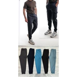 Штани спортивні чоловічі утеплені YT-S8589 black р.48-56 "Annet" недорого оптом від прямого постачальника