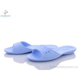 Фотография Шлепки женские облегченные Лето Кредо 107 голубой (10 пар р.36-41) "Acorus" недорого оптом от прямого поставщика