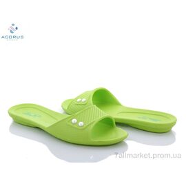 Фотография Шлепки женские облегченные Лето Кредо 107 зеленый (10 пар р.36-41) "Acorus" недорого оптом от прямого поставщика