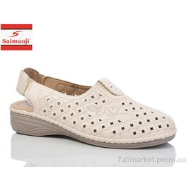 Фотография Босоножки женские летние Лето 151-1 (8 пар р.37-42) "Saimaoji" недорого оптом от прямого поставщика