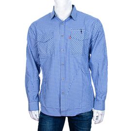 Фотография Рубашка мужская A78-5 blue р.XL-5XL "Logaster" недорого оптом от прямого поставщика