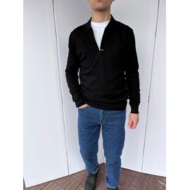 Фотография Свитер мужской L12 black р.M-3XL "Livali" недорого оптом от прямого поставщика