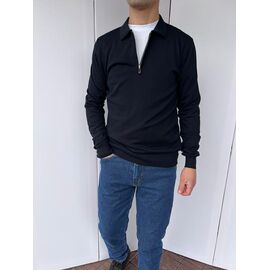 Фотография Свитер мужской L14 navy р.M-3XL "Livali" недорого оптом от прямого поставщика