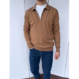 Фотография Свитер мужской L32 brown р.2XL-5XL "Livali" недорого оптом от прямого поставщика