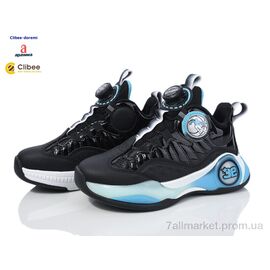 Кросівки дитячі модні Весна/осінь W2700 black-blue (8 пар р.30-37) "Clibee-Doremi" недорого оптом від прямого постачальника