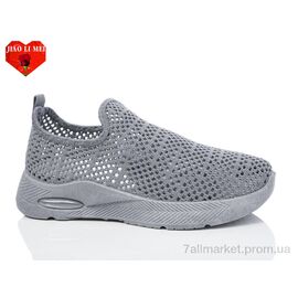 Фотография Кроссовки женские модные Лето 566 grey (8 пар р.37-41) "Jiao Li Mei" недорого оптом от прямого поставщика
