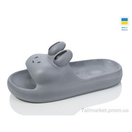 Шльопанці жіночі полегшені Літо 110 сірий (6 пар р.36-41) "Крок" недорого оптом від прямого постачальника