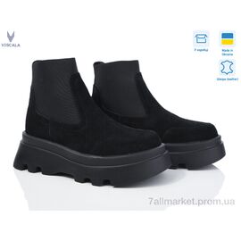 Черевики жіночі стильні Весна/осінь 27927 чорний з. (6 пар р.36-40) "Viscala" недорого оптом від прямого постачальника