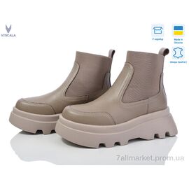 Фотография Ботинки женские стильные Весна/осень 27927 беж к. (6 пар р.36-40) "Viscala" недорого оптом от прямого поставщика