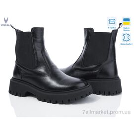 Черевики жіночі стильні Весна/осінь 27906 чорний к. (6 пар р.36-40) "Viscala" недорого оптом від прямого постачальника