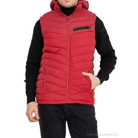 Фотография Мужская жилетка Весна/осень 777 бордовий (5 шт. р.сетка S-2XL) "Massmag" недорого оптом от прямого поставщика