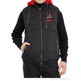 Фотография Мужская жилетка Весна/осень 99002 чорно-червоний (5 шт. р.сетка M-3XL) "Massmag" недорого оптом от прямого поставщика