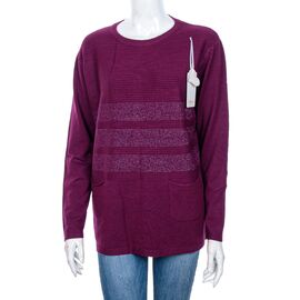 Фотография Свитер женский J7299-4 wine р.50-54 "Logaster" недорого оптом от прямого поставщика