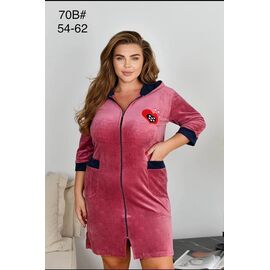 Халат жіночий 70B pink р.54-62 "Fili Wear" недорого оптом від прямого постачальника