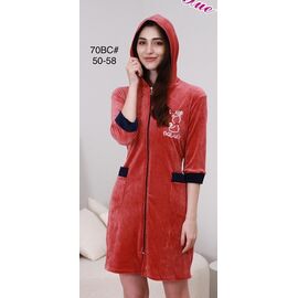 Фотография Халат женский 70BC terracot р.50-58 "Fili Wear" недорого оптом от прямого поставщика