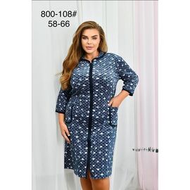 Фотография Халат женский 800-108 navy р.58-66 "Fili Wear" недорого оптом от прямого поставщика