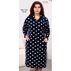 Фотография Халат женский 800-113 navy р.50-58 "Fili Wear" недорого оптом от прямого поставщика