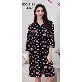Фотография Халат женский 800-211 navy р.54-62 "Fili Wear" недорого оптом от прямого поставщика