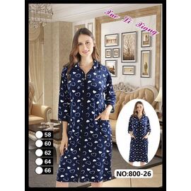 Фотография Халат женский 800-26 navy р.58-66 "Fili Wear" недорого оптом от прямого поставщика