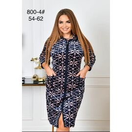 Фотография Халат женский 800-4 navy р.54-62 "Fili Wear" недорого оптом от прямого поставщика