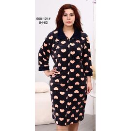 Фотография Халат женский 900-121 d.grey р.54-62 "Fili Wear" недорого оптом от прямого поставщика