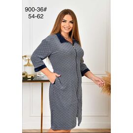 Фотография Халат женский 900-36 navy р.54-62 "Fili Wear" недорого оптом от прямого поставщика