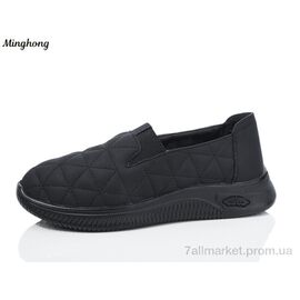 Туфлі жіночі стильні Весна/осінь 7726 black (8 пар р.37-42) "Minghong" недорого оптом від прямого постачальника