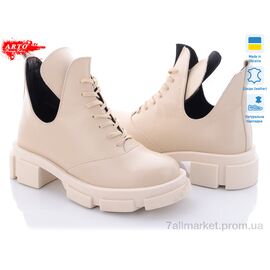 Черевики жіночі стильні Весна/осінь 6390 беж.к. (6 пар р.36-40) "ARTO" недорого оптом від прямого постачальника