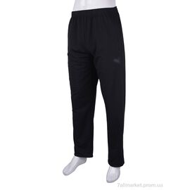 Спортивні штани чоловічі Весна/осінь 12 black (5 шт. р.сітка56-64) "Banko" недорого оптом від прямого постачальника