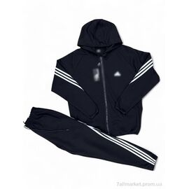 Спортивний костюм чоловічий Весна/осінь 251 чорний (5 шт. р.сіткаM-3XL) "Verton" недорого оптом від прямого постачальника