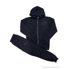 Спортивний костюм чоловічий Весна/осінь 250P чорний (5 шт. р.сіткаM-3XL) "Verton" недорого оптом від прямого постачальника