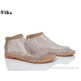 Фотография Слипоны женские тканевые Лето 001-3 brown (8 пар р.36-41) "VIKA-Limani-LULU" недорого оптом от прямого поставщика