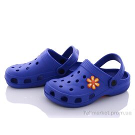 Фотография Кроксы детские летние Лето SV017 сині (6 пар р.30-35) "SANLIN 2" недорого оптом от прямого поставщика