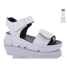 Босоніжки жіночі літні Літо 1706-1 білий (6 пар р.36-40) "Sali" недорого оптом від прямого постачальника