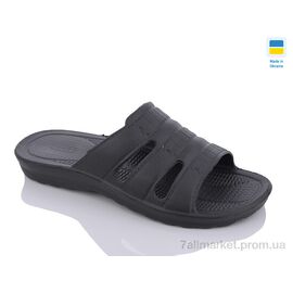 Шльопанці чоловічі пляжні Літо П15 чорний (6 пар р.40-45) "Inblue" недорого оптом від прямого постачальника