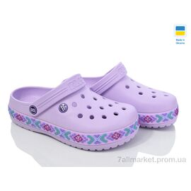Крокси жіночі літні Літо 423ЛБ фіолет (8 пар р.36-41) "Golden Lion" недорого оптом від прямого постачальника