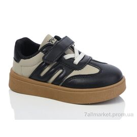Фотография Кроссовки детские модные Весна/осень 2026-1 black (12 пар р.22-26) "ASHIGULI" недорого оптом от прямого поставщика