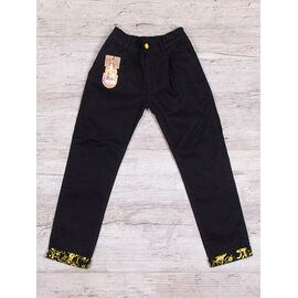 Фотография Джинсы детские на девочку 834 black р.8-12 "Rain" недорого оптом от прямого поставщика