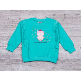 Фотография Свитшот детский на девочку 800 l.green р.2-5 "Rain" недорого оптом от прямого поставщика