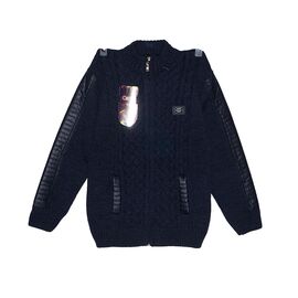 Фотография Кофта детская тёплая на мальчика 3475 синий р.5-10 "Rain" недорого оптом от прямого поставщика