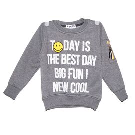 Светер Дитячий на хлопчика 9702 серый р.2-5 "Rain" недорого оптом від прямого постачальника