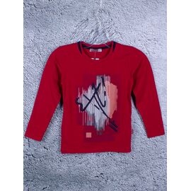 Фотография Свитер детский на мальчика 20199 red р.6-10 "Rain" недорого оптом от прямого поставщика