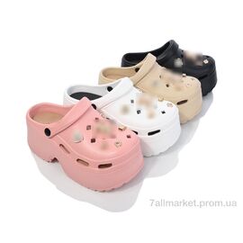 Фотография Кроксы женские летние Лето D838 mix (12 пар р.36-41) "Deshman" недорого оптом от прямого поставщика