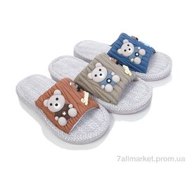 Фотография Тапки детские домашние Весна/осень WF114 mix (12 пар р.30-35) "Deshman" недорого оптом от прямого поставщика