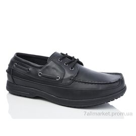 Туфлі чоловічі стильні Весна/осінь 4648 black (8 пар р.46-48) "SANLIN" недорого оптом від прямого постачальника