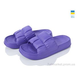 Шльопанці жіночі полегшені Літо Крок С95 фіолетовий (6 пар р.36-41) "Vladimir" недорого оптом від прямого постачальника