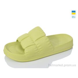 Шльопанці жіночі полегшені Літо N95 салатовий (6 пар р.36-41) "Inblue" недорого оптом від прямого постачальника